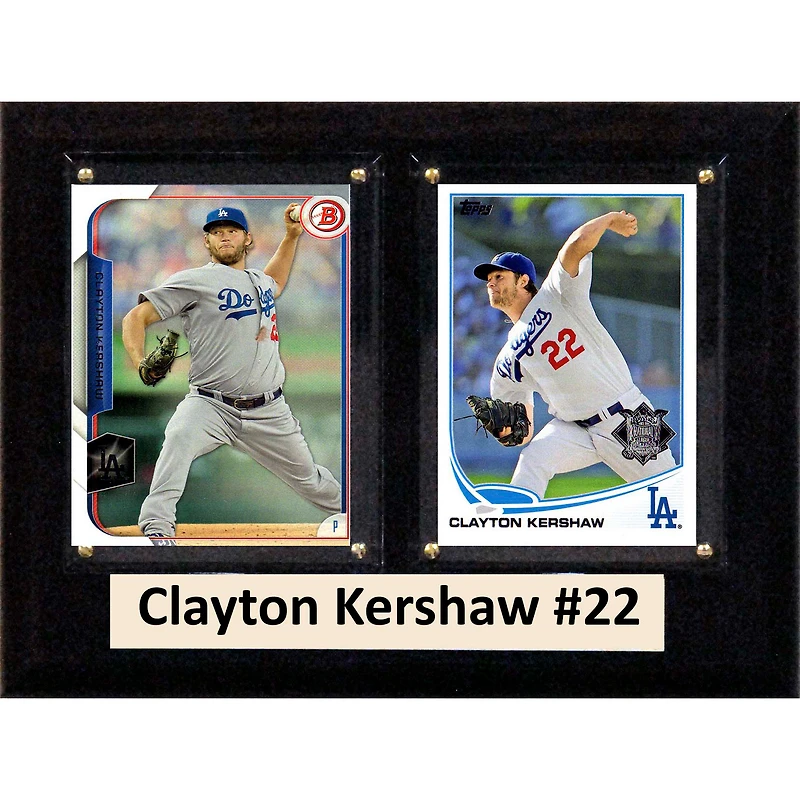 Clayton Kershaw Los Angeles Dodgers 6'' x 8'' Plaque
