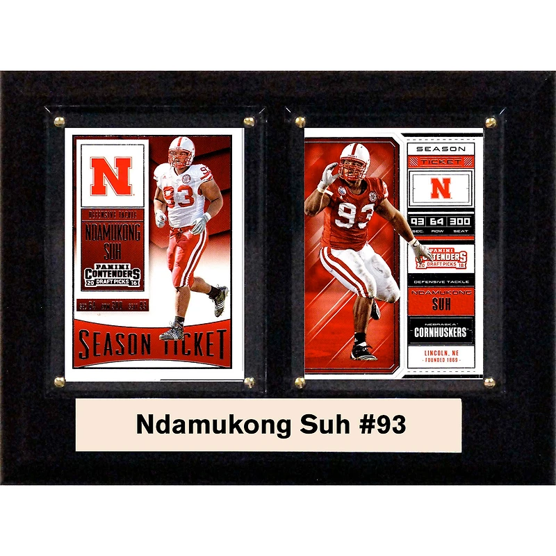 Ndamukong Suh Nebraska Huskers 6'' x 8'' Plaque
