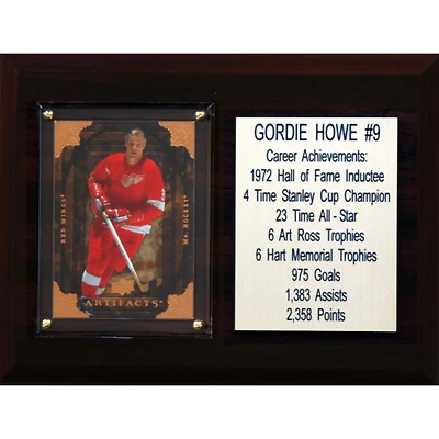 Gordie Howe Detroit Red Wings 6'' x 8'' Plaque