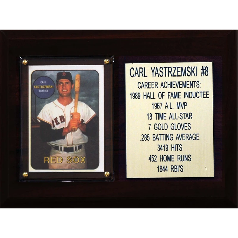 Carl Yastrzemski Boston Red Sox 6'' x 8'' Plaque