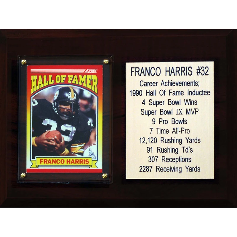 Franco Harris Pittsburgh Steelers 6'' x 8'' Plaque