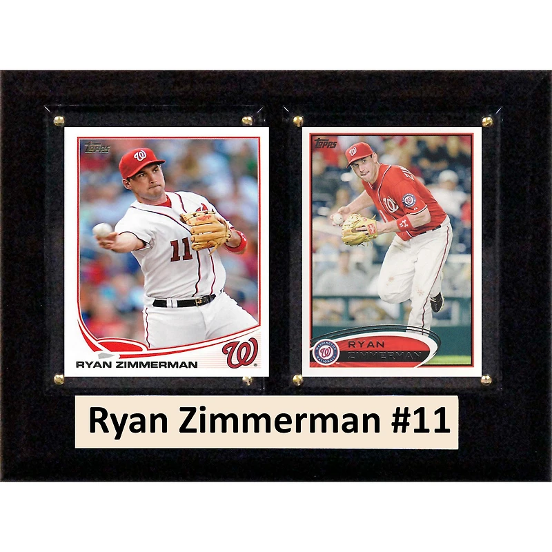 Ryan Zimmerman Washington Nationals 6'' x 8'' Plaque