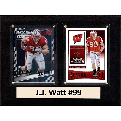 J.J. Watt Wisconsin Badgers 6'' x 8'' Plaque