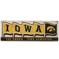 Iowa Hawkeyes 28'' x 10'' Team Tradition Wood Sign
