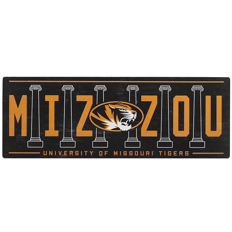 Missouri Tigers 28'' x 10'' Team Tradition Wood Sign