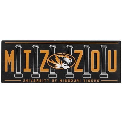 Missouri Tigers 28'' x 10'' Team Tradition Wood Sign