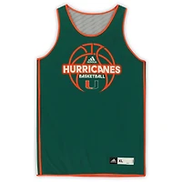 Miami Hurricanes Team-Issued #35 Green Reversible Jersey from the Basketball Program - Size XL+2