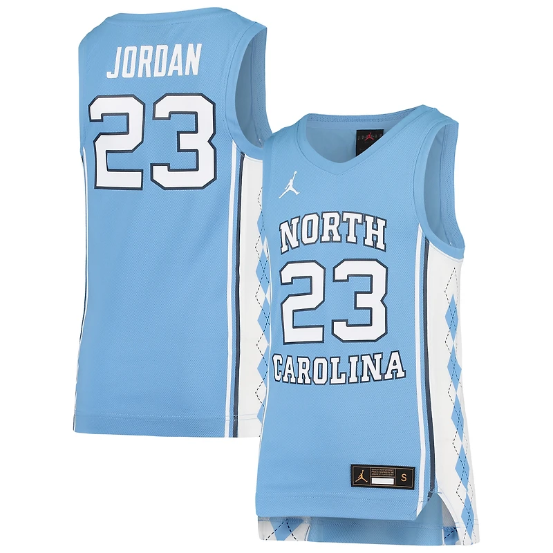 Youth Jordan Brand #23 Carolina Blue North Carolina Tar Heels Team Replica Basketball Jersey