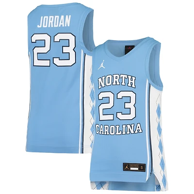 Youth Jordan Brand #23 Carolina Blue North Carolina Tar Heels Team Replica Basketball Jersey