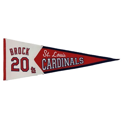 St. Louis Cardinals Lou Brock Pennant
