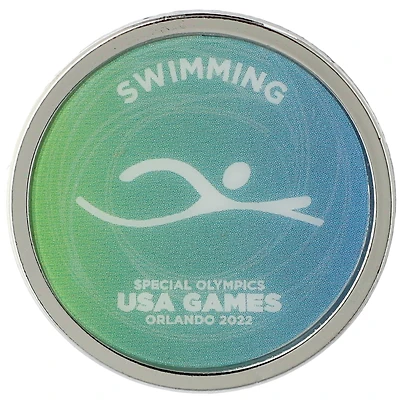 WinCraft 2022 Special Olympics USA Games Swimming Symbol Pin