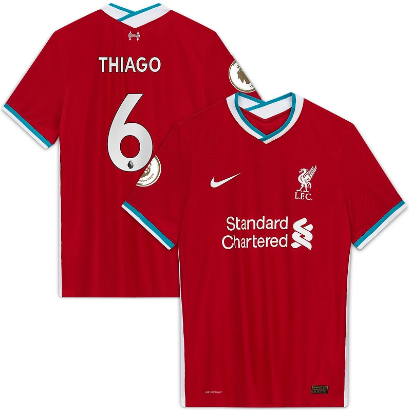 Men's Nike Thiago Alcântara Red Liverpool 2020/21 Home Authentic Player Jersey