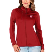 Women's Antigua Crimson Harvard Crimson Generation Full-Zip Jacket