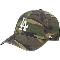 Men's '47 Camo Los Angeles Dodgers Team Clean Up Adjustable Hat