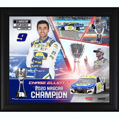 Chase Elliott Framed 15" x 17" 2020 NASCAR Cup Series Champion Collage