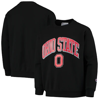 Youth Champion Black Ohio State Buckeyes Powerblend Pullover Sweatshirt