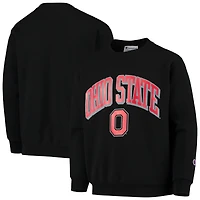Youth Champion Black Ohio State Buckeyes Powerblend Pullover Sweatshirt