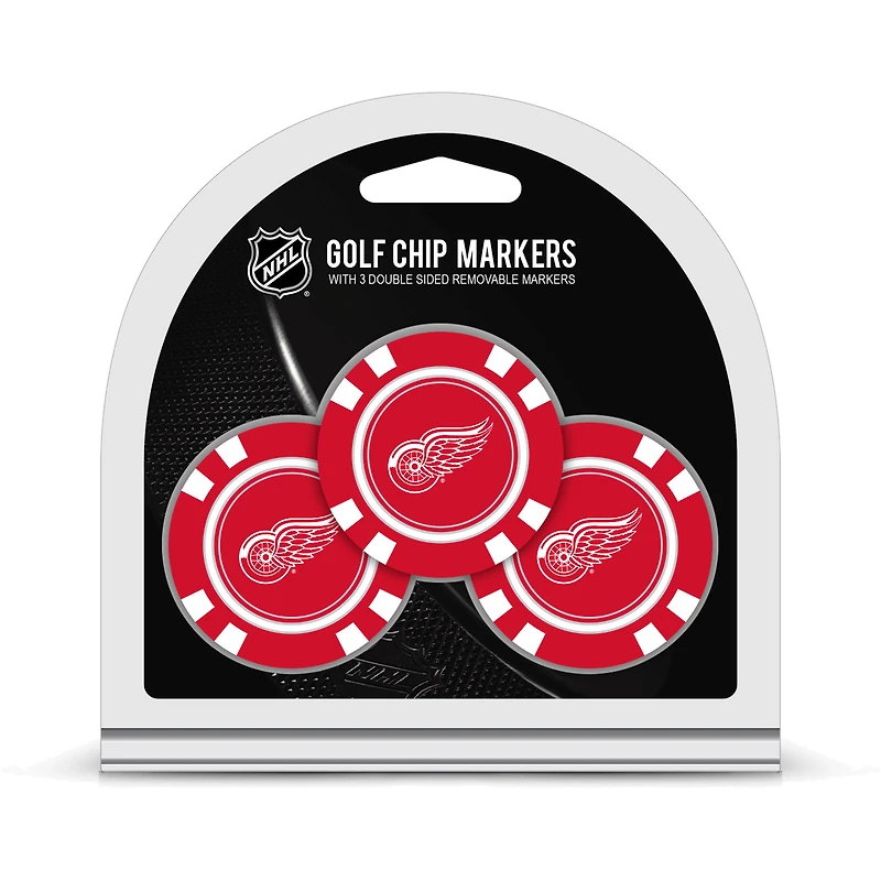 Detroit Red Wings Golf Chip 3-Pack Set