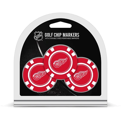 Detroit Red Wings Golf Chip 3-Pack Set