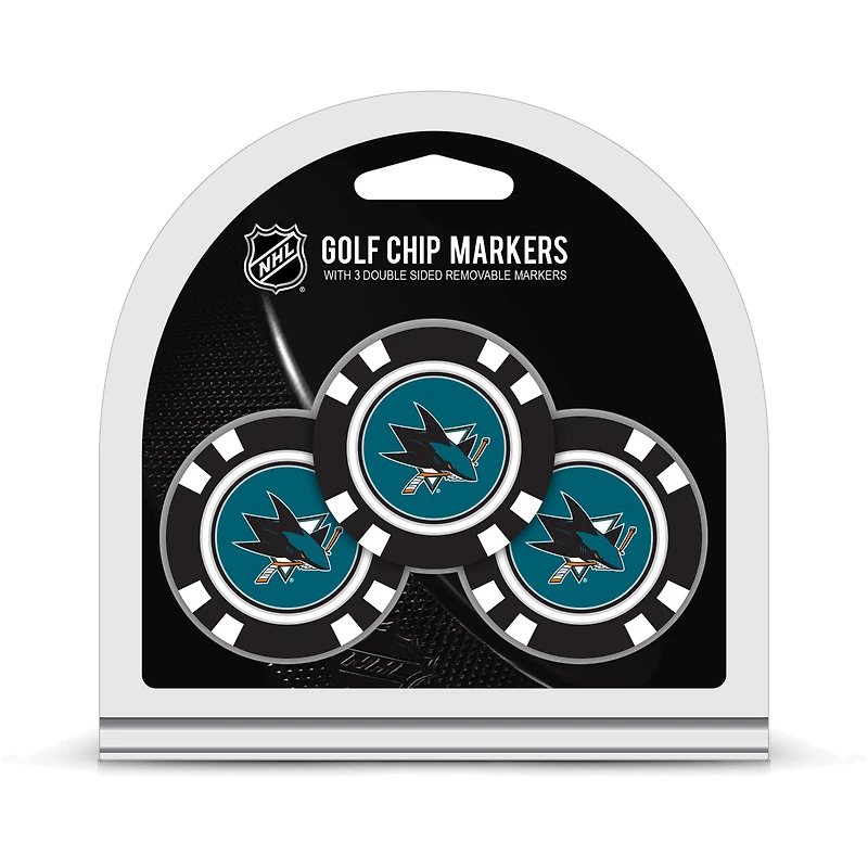 San Jose Sharks Golf Chip 3-Pack Set