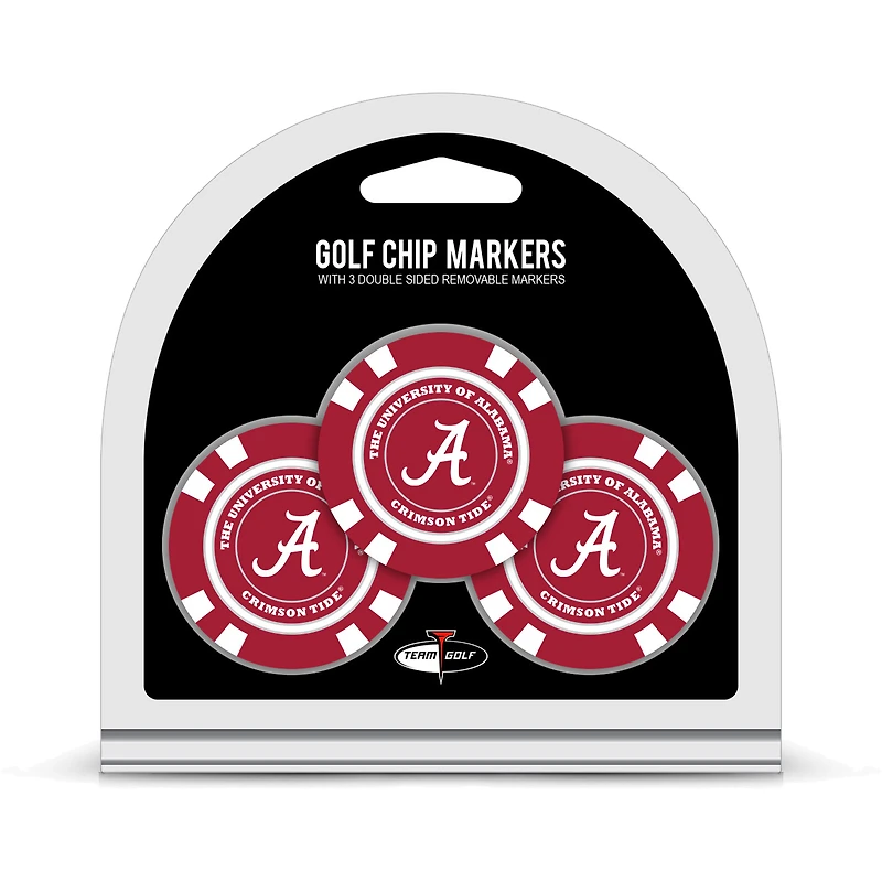 Alabama Crimson Tide Golf Chip 3-Pack Set