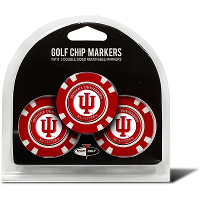 Indiana Hoosiers Golf Chip 3-Pack Set