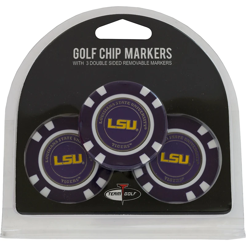 LSU Tigers Golf Chip 3-Pack Set