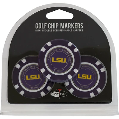 LSU Tigers Golf Chip 3-Pack Set