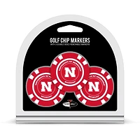 Nebraska Huskers Golf Chip 3-Pack Set