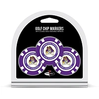 ECU Pirates Golf Chip 3-Pack Set