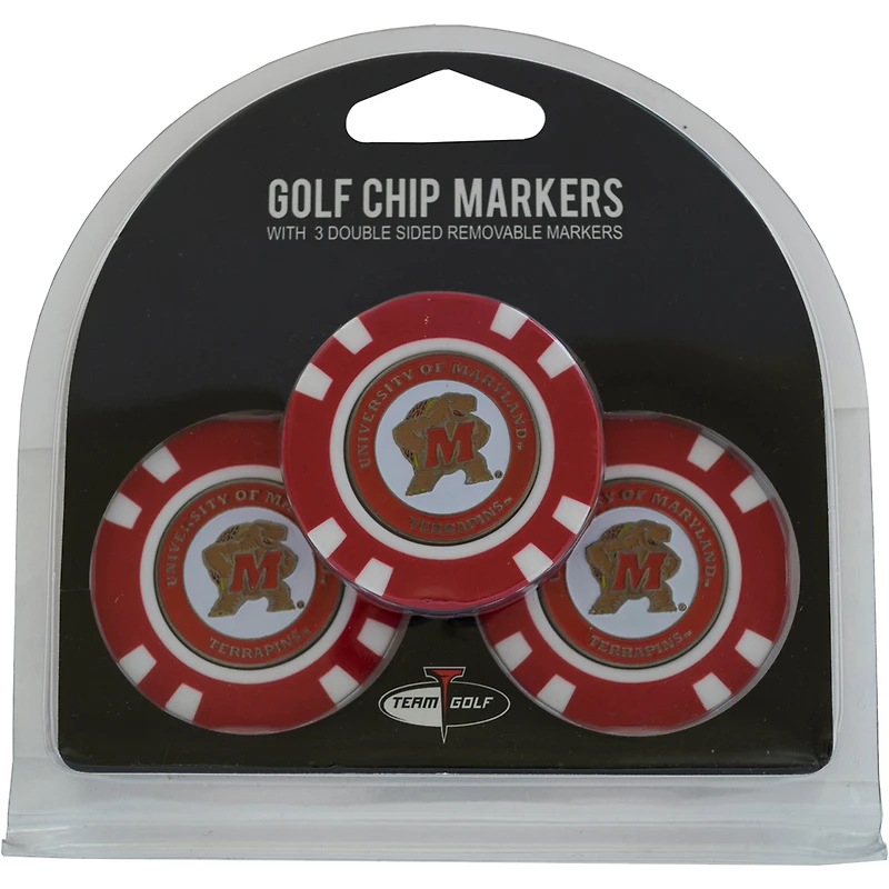 Maryland Terrapins Golf Chip 3-Pack Set