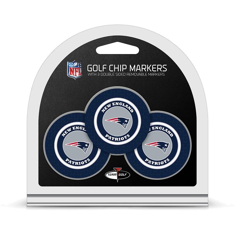 New England Patriots Golf Chip 3-Pack Set