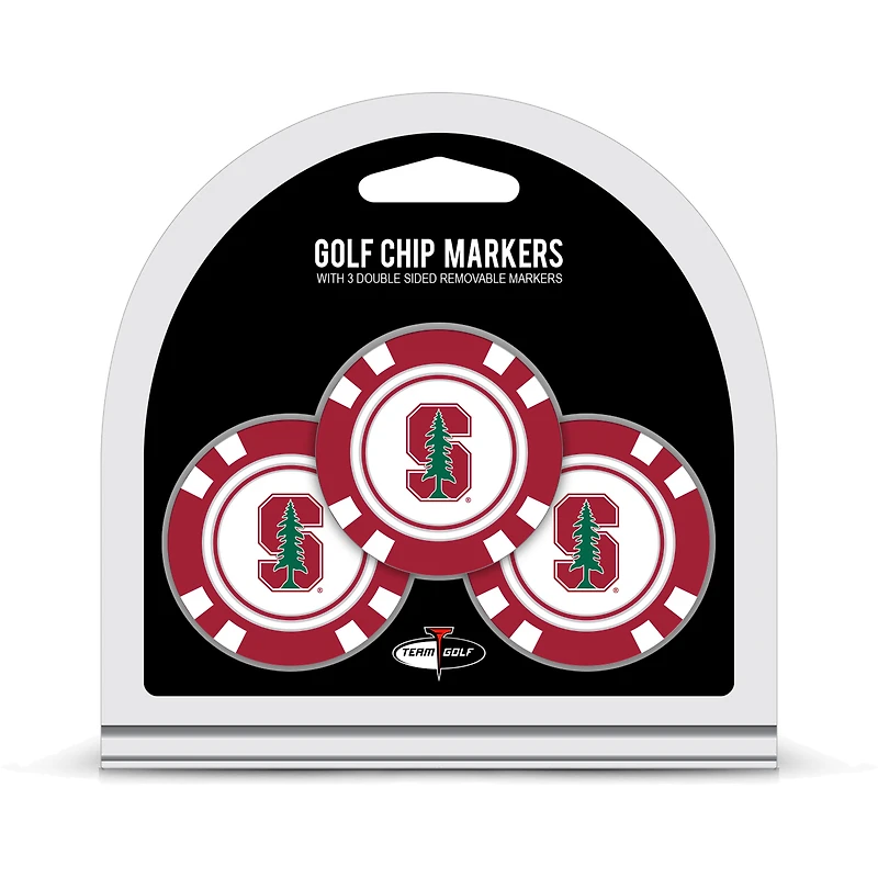 Stanford Cardinal Golf Chip 3-Pack Set