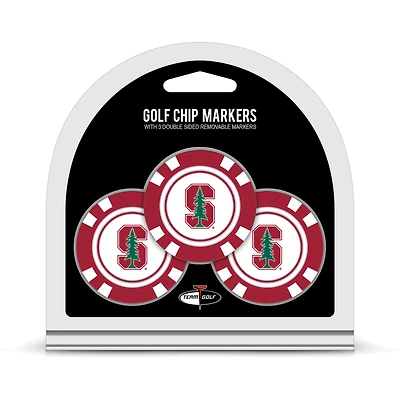 Stanford Cardinal Golf Chip 3-Pack Set