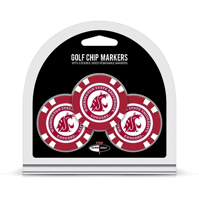 Washington State Cougars Golf Chip 3-Pack Set