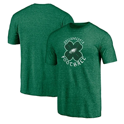 Men's Fanatics Kelly Green Philadelphia Eagles St. Patrick's Day Celtic Tri-Blend T-Shirt