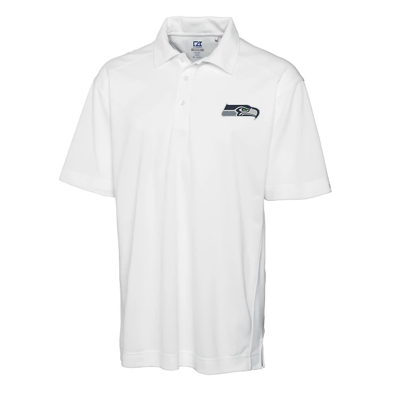 Men's Cutter & Buck White Seattle Seahawks DryTec Genre Polo