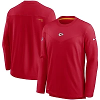 Men's Nike Red Kansas City Chiefs Sideline Team Performance Pullover Sweatshirt