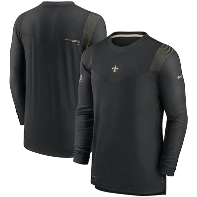 Men's Nike Black New Orleans Saints Sideline Player UV Performance Long Sleeve T-Shirt