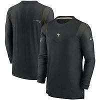 Men's Nike Black New Orleans Saints Sideline Player UV Performance Long Sleeve T-Shirt