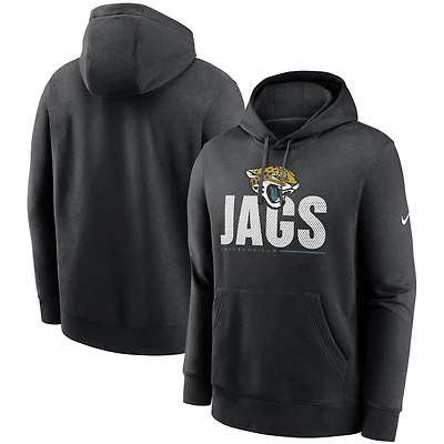 Men's Nike Black Jacksonville Jaguars Team Impact Club Pullover Hoodie