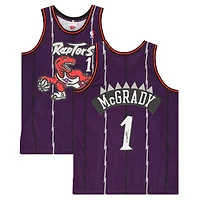 Tracy McGrady Toronto Raptors Autographed Purple Mitchell & Ness Swingman Jersey