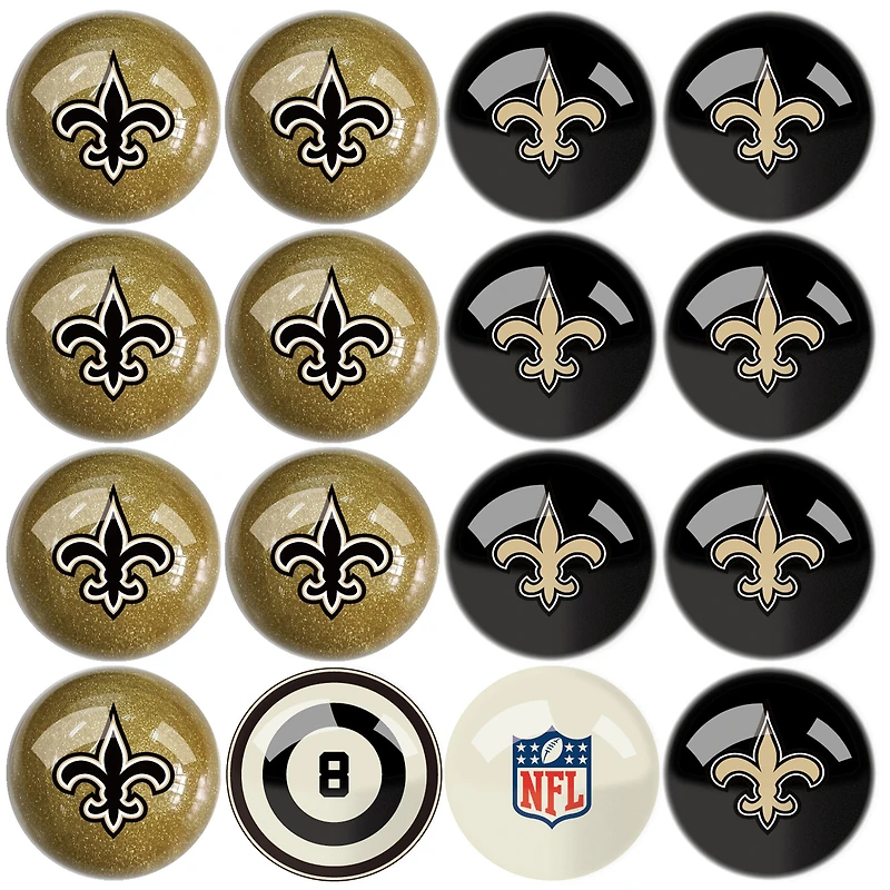 Imperial New Orleans Saints Billiard Ball Set with Numbers