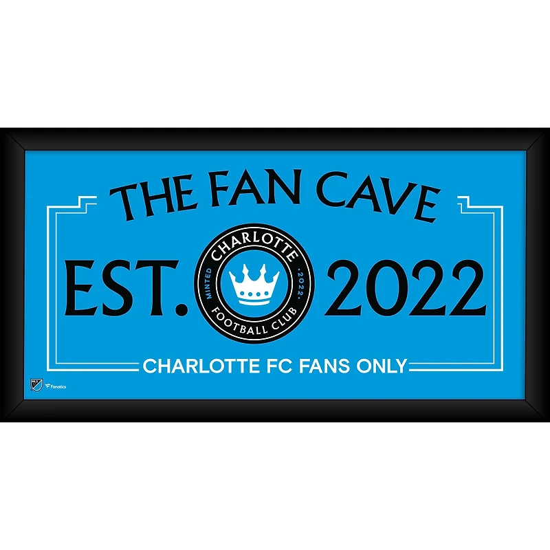 Charlotte FC Framed 10" x 20" Fan Cave Collage