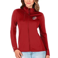 Women's Antigua Red Carolina Hurricanes Generation Full-Zip Pullover Jacket