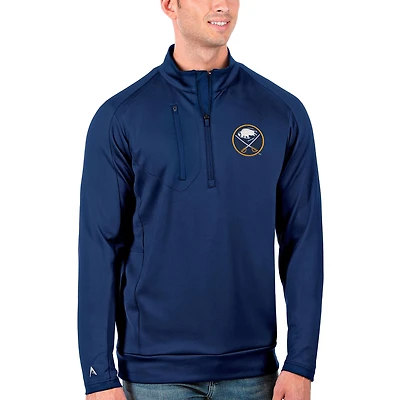 Men's Antigua Royal Buffalo Sabres Generation Big & Tall Quarter-Zip Pullover Jacket