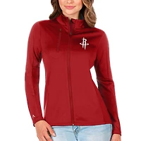 Women's Antigua Red Houston Rockets Generation Full-Zip Jacket