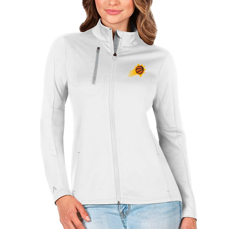 Women's Antigua White Phoenix Suns Generation Full-Zip Jacket