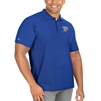 Men's Antigua Blue Oklahoma City Thunder Big & Tall Legacy Pique Polo