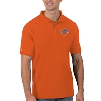 Men's Antigua Orange New York Knicks Legacy Pique Polo
